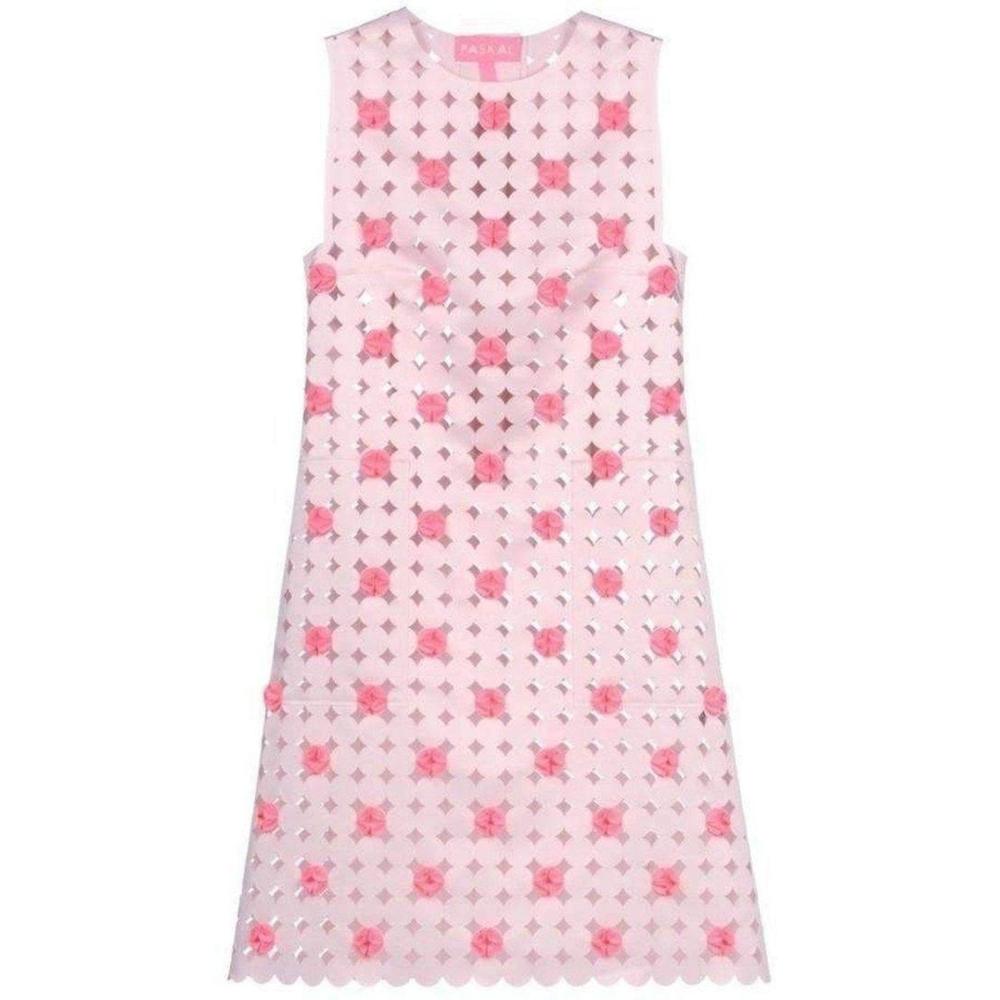 Paskal - Light Pink Laser Cut Short Dress - S